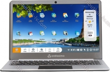 Ordissimo Notebook 14" Agathe 3 grau, Celeron N3350, 4GB RAM, 64GB SSD