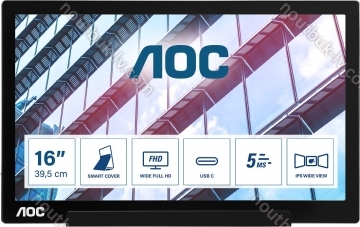 AOC I1601P, 15.6"