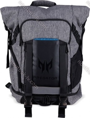 Acer Predator Gaming Rolltop Backpack, grey/blue