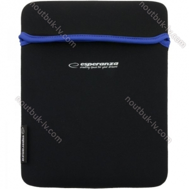 Esperanza neoprene 10.1" sleeve, black/blue