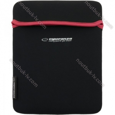 Esperanza neoprene 9.7" sleeve, black/red