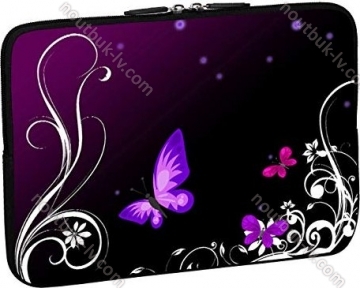 Pedea Design sleeve purple purple butterfly 17.3"