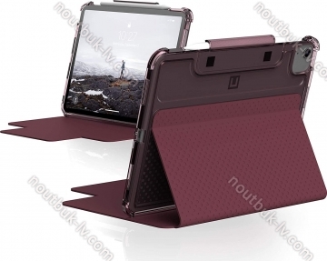 UAG Lucent Series case for Apple iPad Air 10.9" / iPad Pro 11" 2020, aubergine/Dusty Rose red/transparent