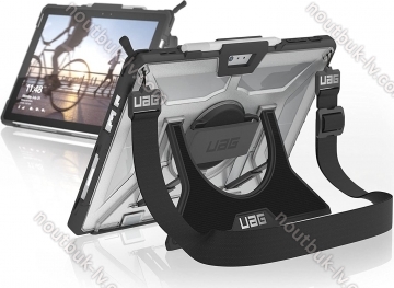 UAG Plasma Handstrap case Microsoft Surface Pro 7+/7/6/5/4 ice black/transparent