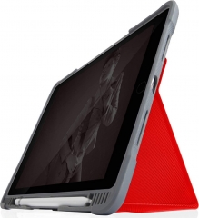 STM Dux Plus Duo red/transparent, iPad 10.2" 7th/8th/9th gen, schoolTab Edition