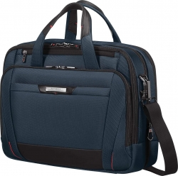 Samsonite Pro-DLX 5 Bailhandle expandable 15.6" expandable notebook-messenger bag blue