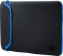 HP 15.6" Neoprene Reversible sleeve, black/blue