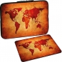 Pedea Design neoprene brown global map 13.3" sleeve