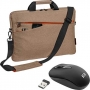 Pedea Fashion 15.6" Notebook case + mouse brown