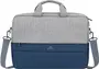 RivaCase Prater anti-theft Laptop bag 15.6", Grey/Dark Blue