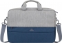 RivaCase Prater anti-theft Laptop bag 15.6", Grey/Dark Blue