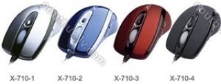 A4Tech X-710 Gaming Mouse, PS/2 & USB (various colours)