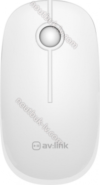 AV:Link 2.4G Ultra-Slim Silent wireless Mouse white, USB