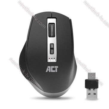 Act Multi-Connect wireless Mouse black/grey, USB/Bluetooth