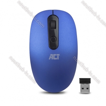 Act wireless Mouse 1200dpi blue, USB 