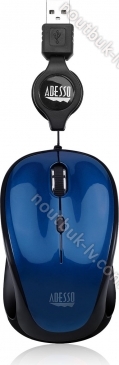 Adesso iMouse S8L Illuminated Retractable mini Mouse blue, USB