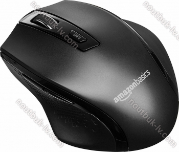 AmazonBasics G6B Ergonomic wireless Mouse black, USB