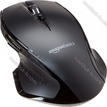 AmazonBasics GP9 Ergonomic wireless Mouse with almost Scrolling black, USB