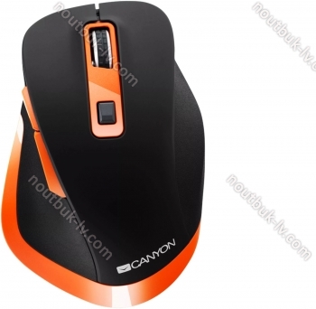 Canyon MW-14 wireless Gaming Mouse black/orange, USB 