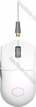 Cooler Master MasterMouse MM712 Gaming mouse white, USB/Bluetooth