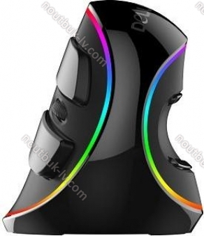 Delux M618 Plus RGB vertical Mouse, right black, USB