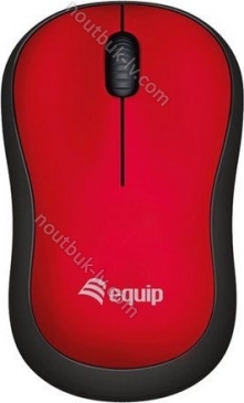 Equip Comfort wireless Mouse red, USB 