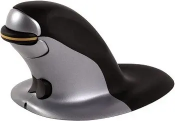 Fellowes Penguin ambidextrous vertical mouse, wireless, size S, black/silver, USB