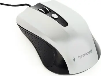 Gembird Optical Mouse 4B-01 black/silver, USB