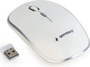 Gembird wireless Optical Mouse 4B-01 white/silver, USB