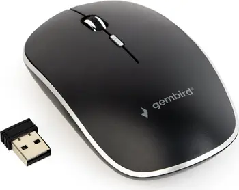 Gembird wireless Optical Mouse 4B-01 black/silver, USB