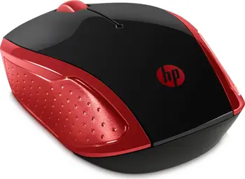 HP 200 wireless Mouse red, USB