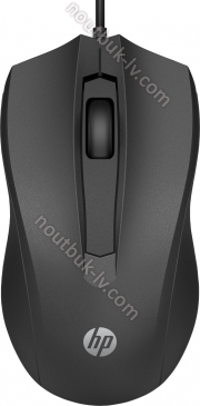 HP wired Mouse 100 black, USB