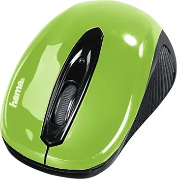 Hama AM-7300 wireless mouse apple green/black, USB