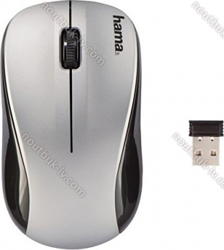 Hama AM-8100 wireless Optical Mouse silver, USB