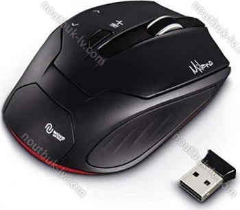 Hama Milano compact wireless mouse black/red, USB