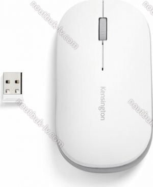 Kensington SureTrack Dual wireless Mouse white, USB/Bluetooth