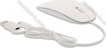 LMP MS-1657C Easy Mouse USB-C white/silver, USB 