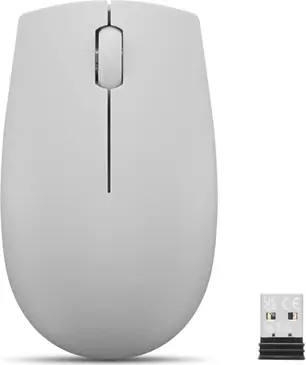 Lenovo 300 wireless Compact Mouse Arctic Grey, USB