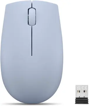 Lenovo 300 wireless Compact Mouse frost Blue, USB