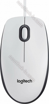 Logitech M100 V2 Refresh Optical Mouse white, USB