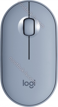 Logitech M350 Pebble wireless Mouse Blue Grey, USB/Bluetooth