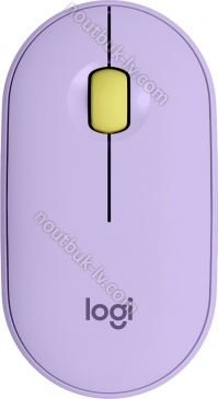 Logitech M350 Pebble wireless Mouse Lavender Lemonade, USB/Bluetooth