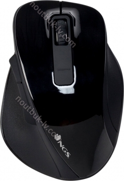 NGS Bow wireless Ergonomic Mouse black, USB