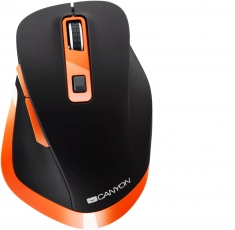 Canyon MW-14 wireless Gaming Mouse black/orange, USB 