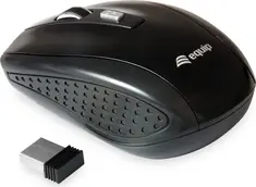 Equip Life wireless optical travelling mouse with 4 keys black, USB