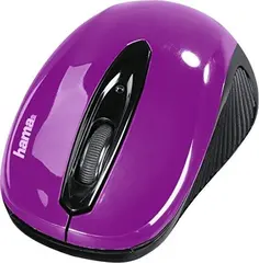 Hama AM-7300 wireless mouse bramble berry/black, USB