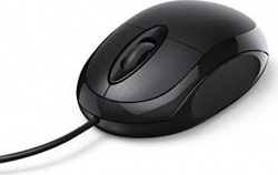 Hama MC-100 Mouse black, USB 
