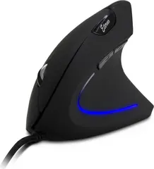 Inter-Tech Eterno KM-206WR ergonomic vertical-mouse for Rechshänder black, USB