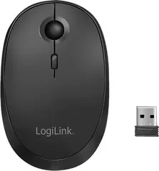 LogiLink wireless & Bluetooth Dual Mouse black, USB/Bluetooth