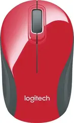 Logitech M187 wireless mini Mouse red, USB